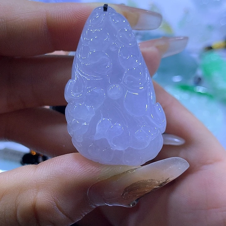 颈饰未镶嵌翡翠天然翡翠A货吊坠