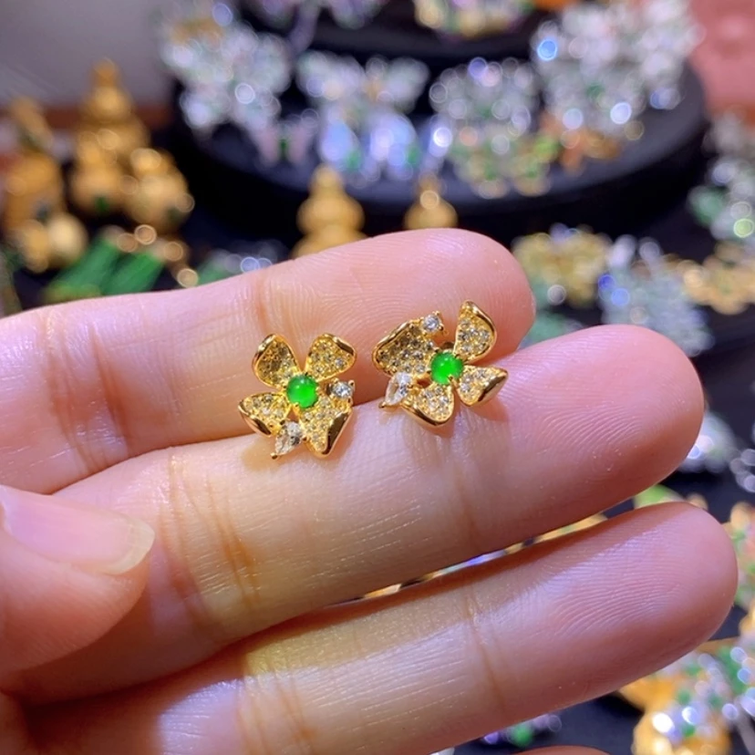 【闪购商品】翡翠挂件银S925镶嵌天然资源