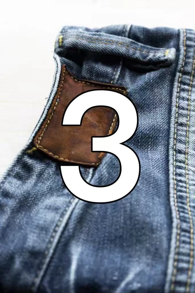 3. （秀）81号-120号直筒裤扎染牛仔裤男士