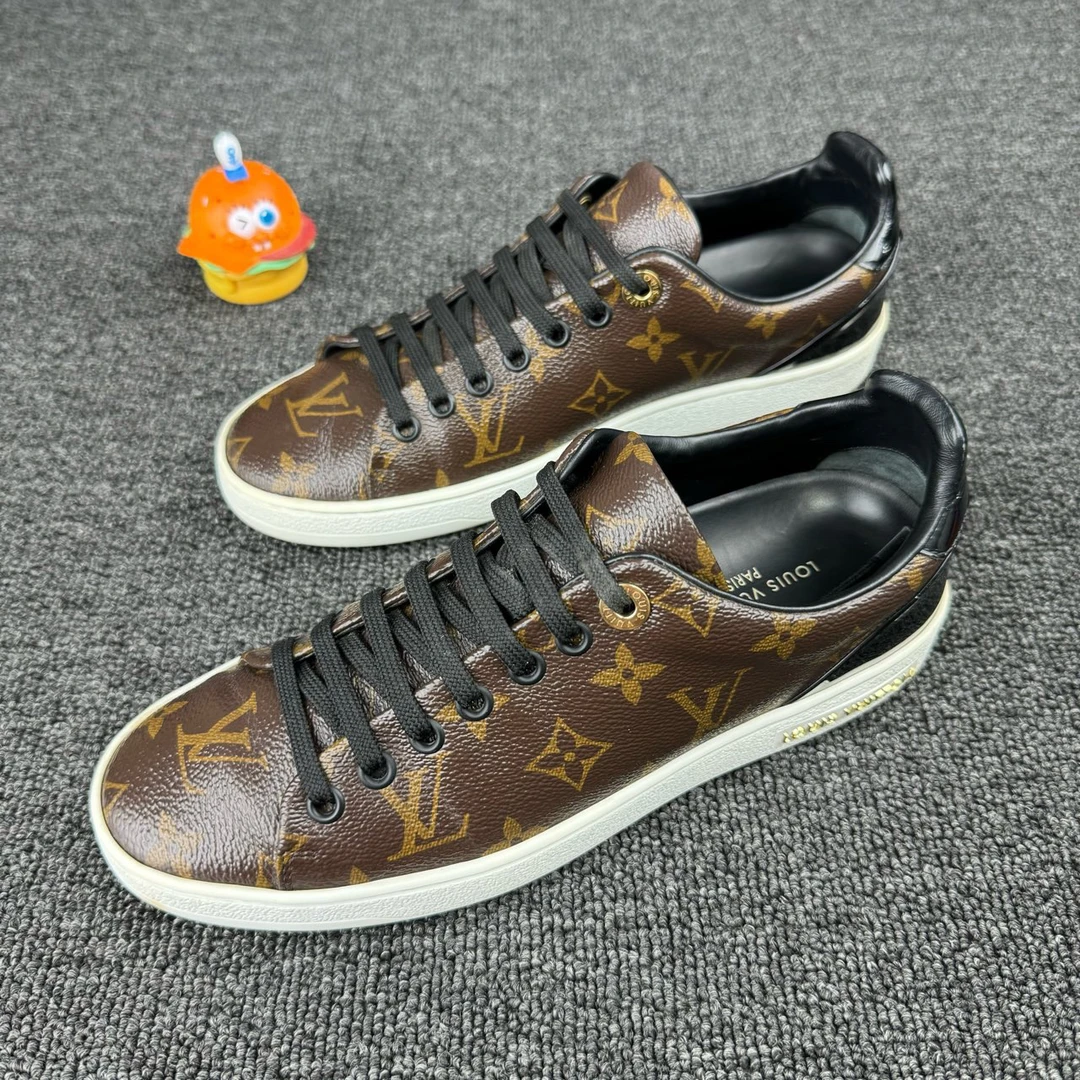 95新 LouisVuitton/路易威登 36.5码老花满印鞋有辨识度HB1435