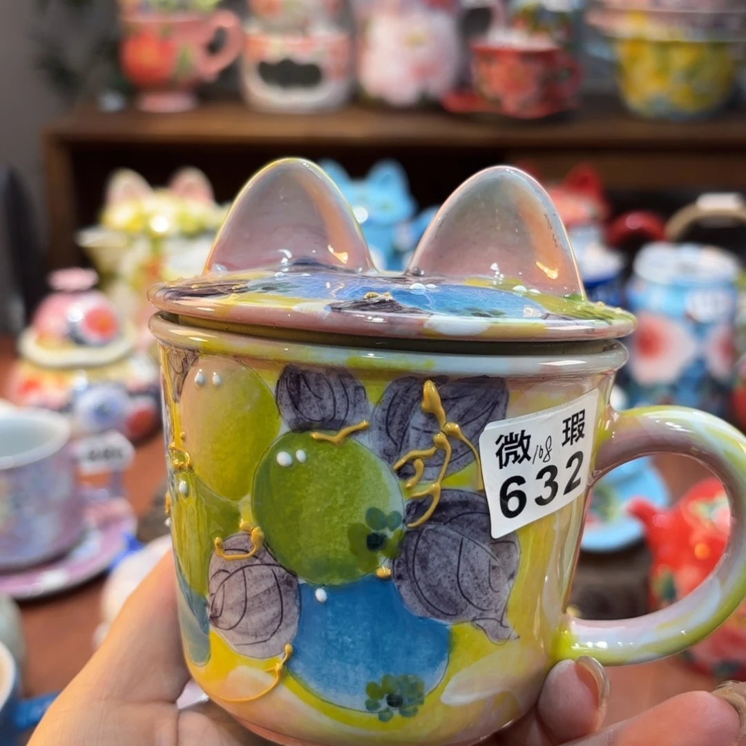 景德镇手绘高温釉下彩陶瓷茶具