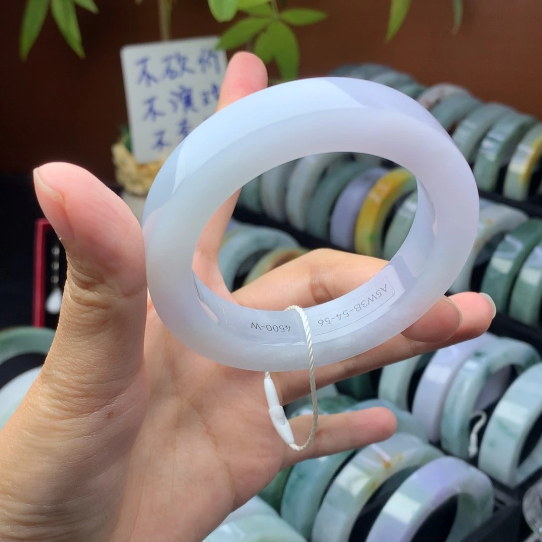 定制翡翠定制手镯未镶嵌定制54-56
