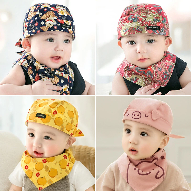 宝宝帽子春秋夏韩版0-3-3-12个月男女婴儿海盗帽1岁婴儿帽子春秋