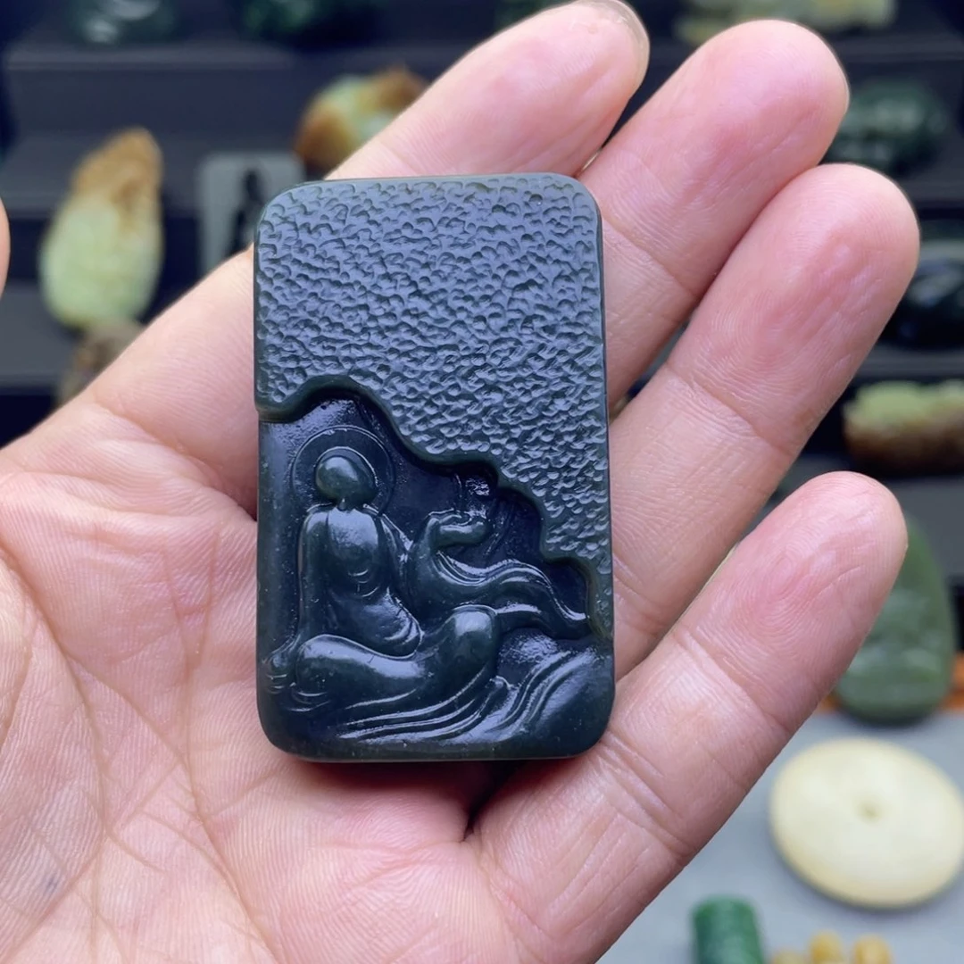 和田玉未镶嵌颈饰