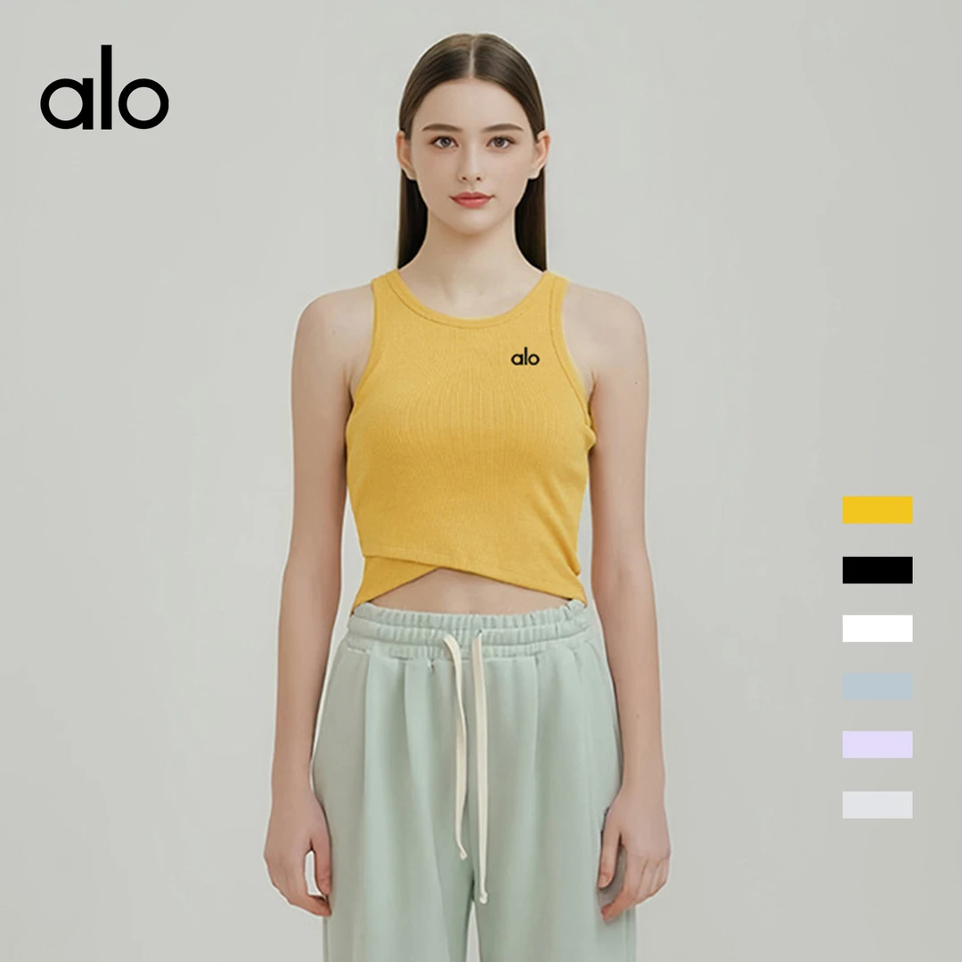 alo outls官方奥莱店Alo运动内衣女夏季瑜伽服背心防震外穿跑步专