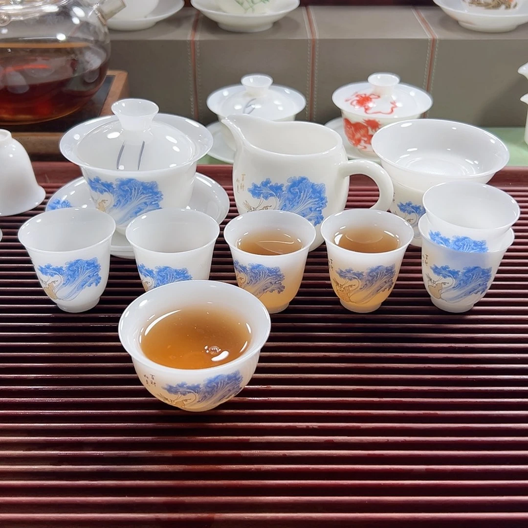 润玉白菜150ml套装配6杯送主人杯1