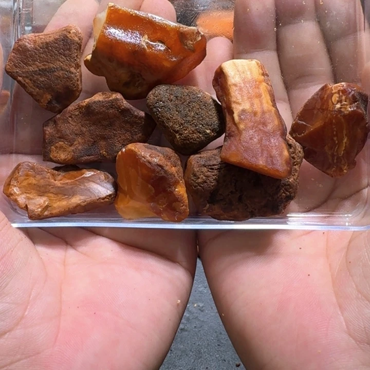 定制琥珀未镶嵌永**工专拍