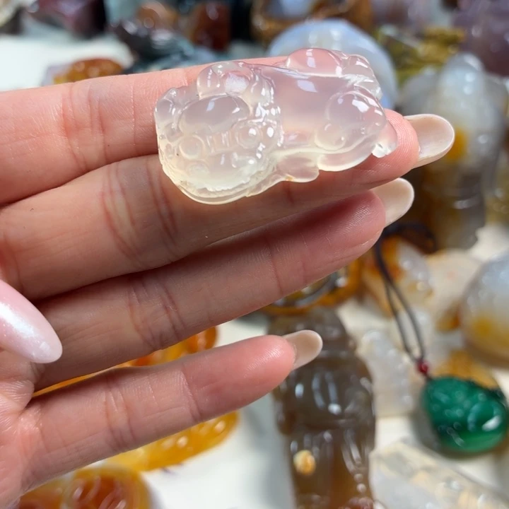 玛瑙/玉髓未镶嵌吊坠(不含链)
