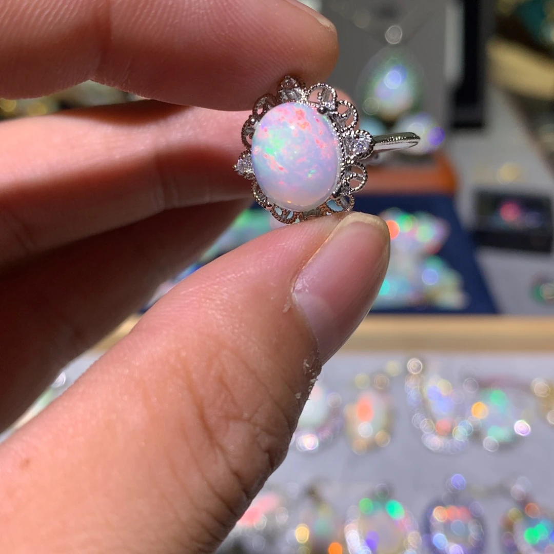 欧泊合金欧泊戒指