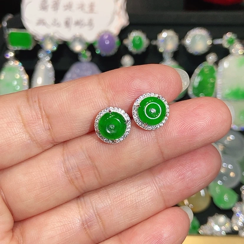 【闪购商品】未镶嵌翡翠耳饰天然翡翠