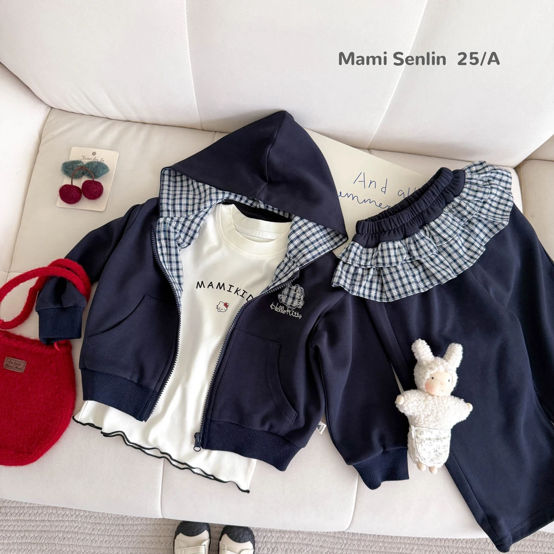 【现货】妈咪森林童装2025年女童秋装连帽套装253-MMSL-253123