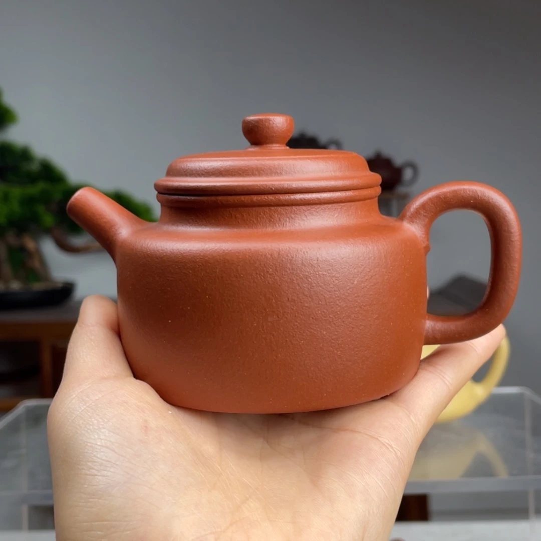 【闪购商品】紫砂茶壶木*红降坡德钟容量220cc