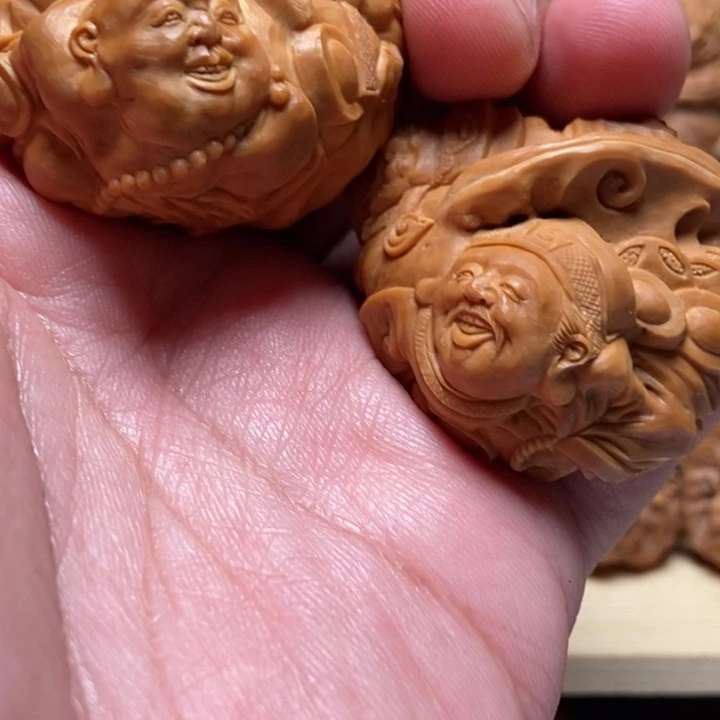 好**@风味纯手工核桃雕刻大四喜
