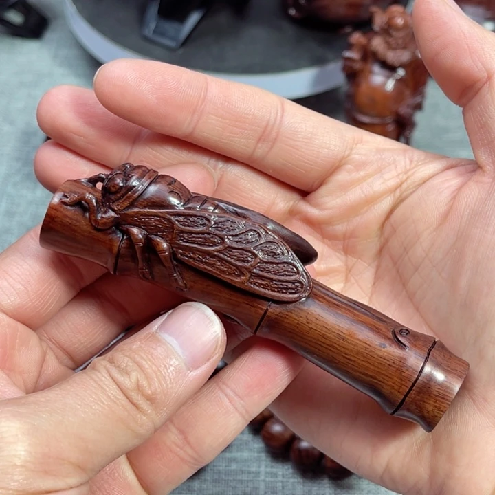 把件黄花梨/降香黄檀竹节