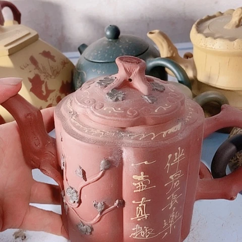 茶壶绿泥宜兴紫砂全手工制作工艺