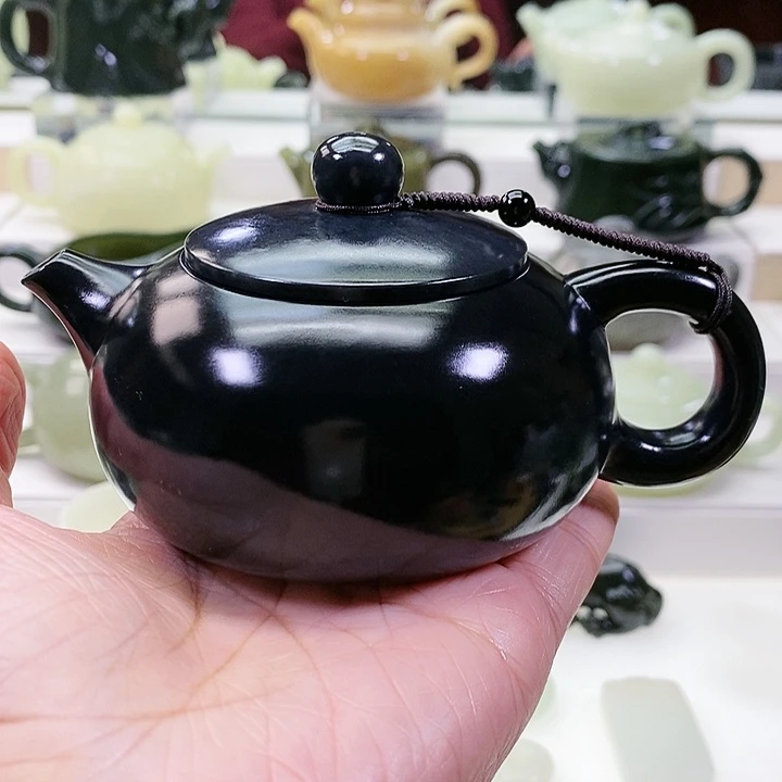 未镶嵌和田玉挂件茶壶180m l