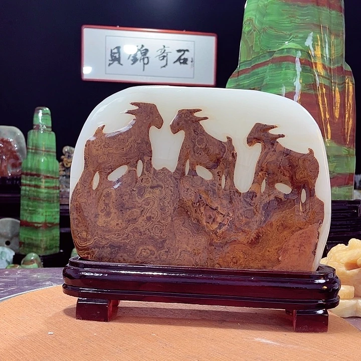 石材奇石怪石桌面摆件