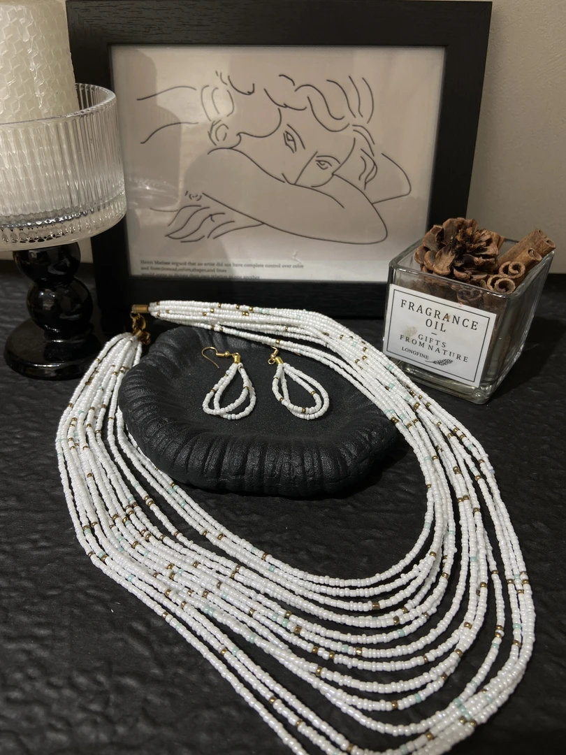 钛钢项链 非金属项链 LARVINA法式两件套