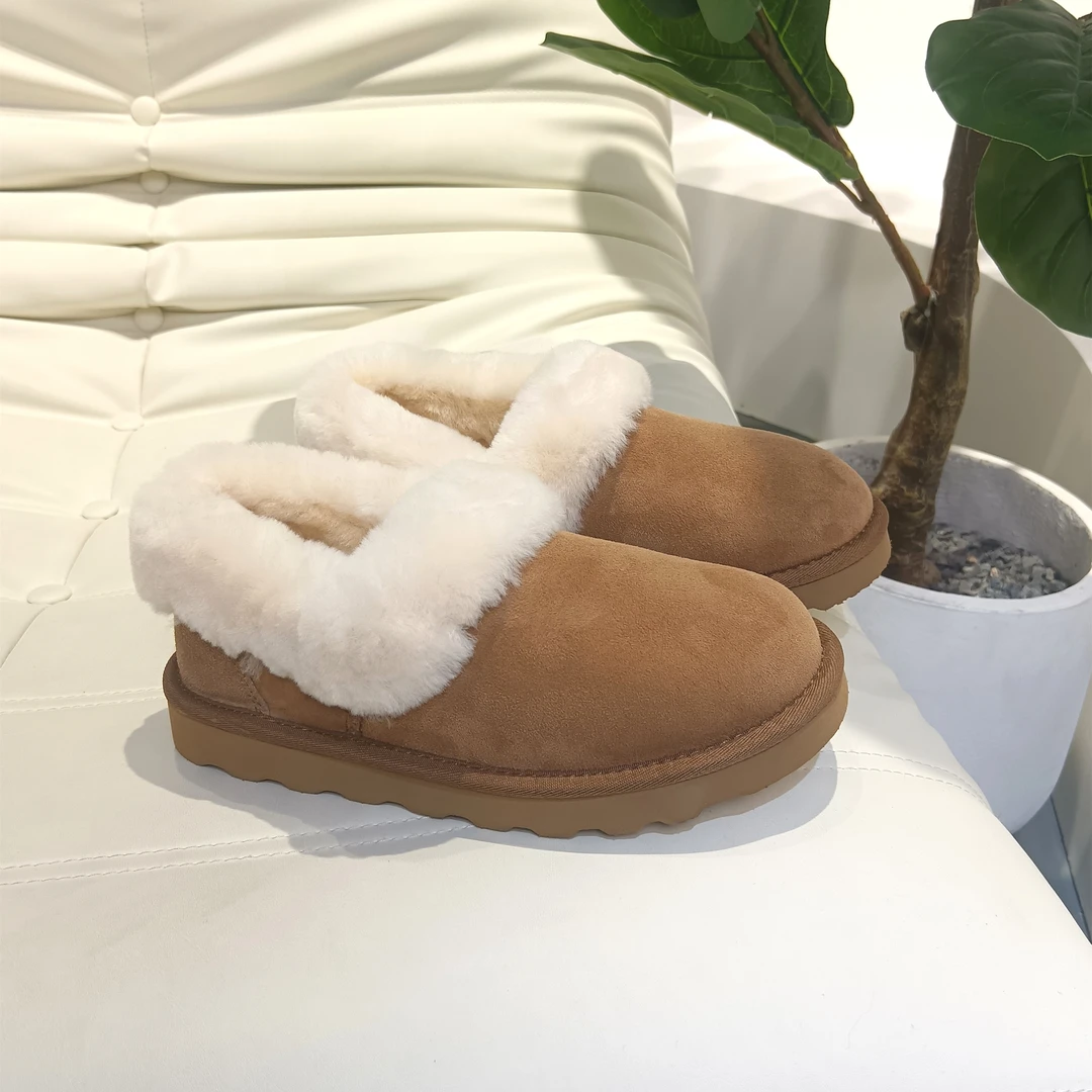 【断码清仓】冬季羊皮毛一体雪地靴女大喜庆款保暖外翻毛毛时尚靴