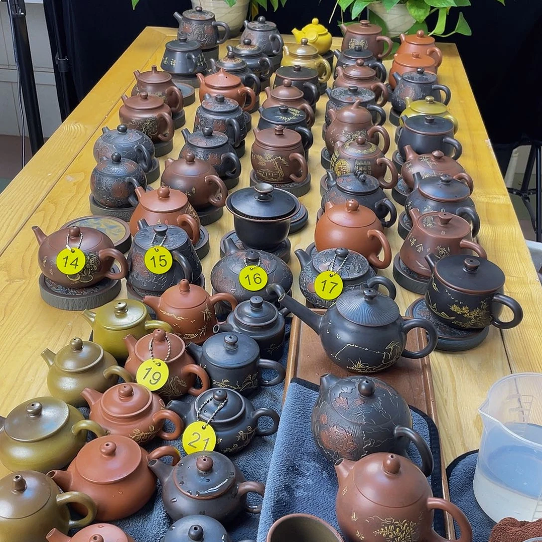 东***家泥塑龙蛋壶无礼盒