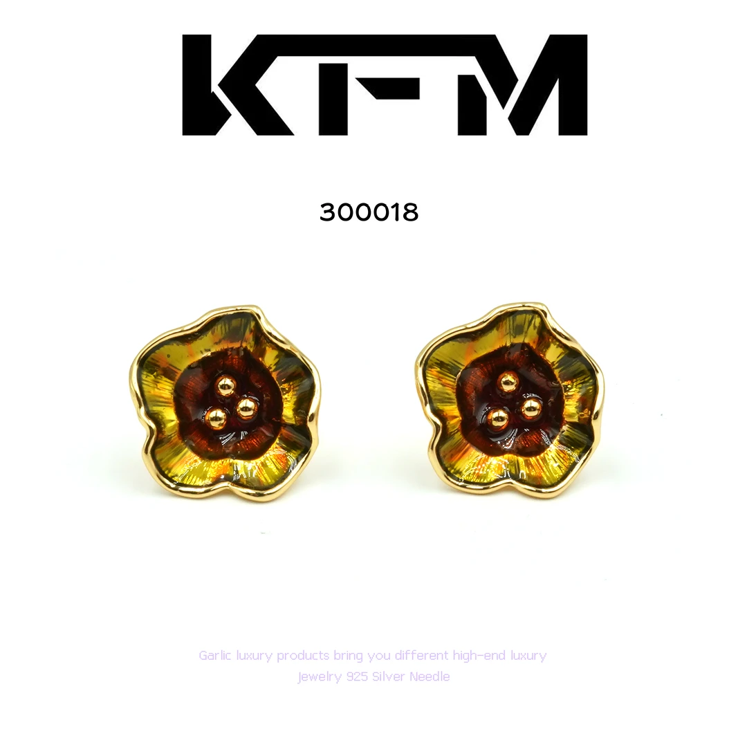 镀K金  KFM耳饰~300018 X