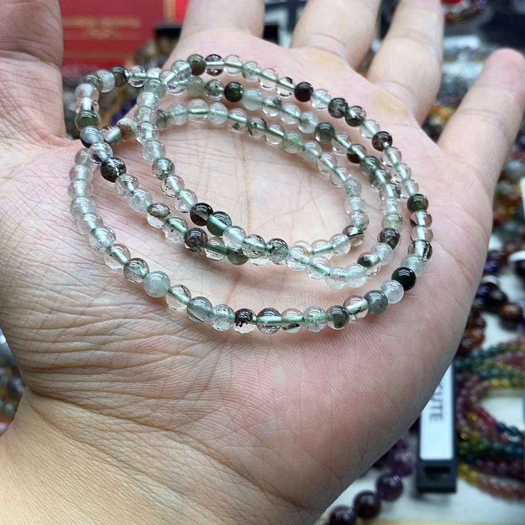 水晶手链未镶嵌多样性发货发一条