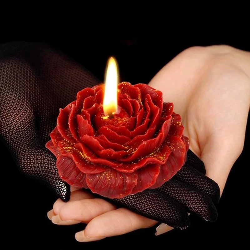 蜡烛创意蜡烛浪漫圣诞节蜡烛氛围灯情侣拍照场景布置蜡烛摆件ins