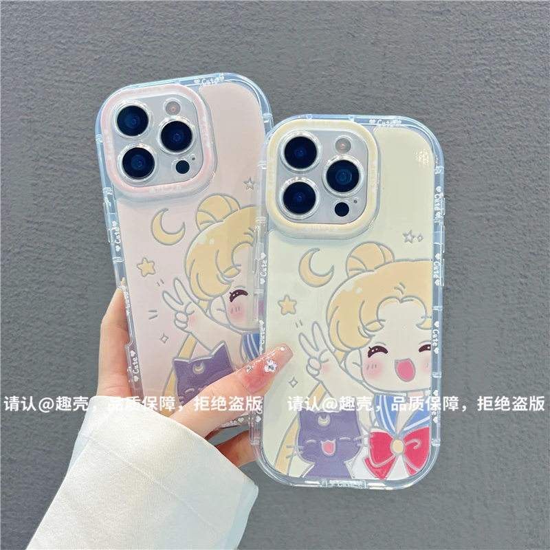 泡芙羽纱适用苹果16/iPhone/华为荣耀/OPPO/VIVO/小米/手机壳爆款