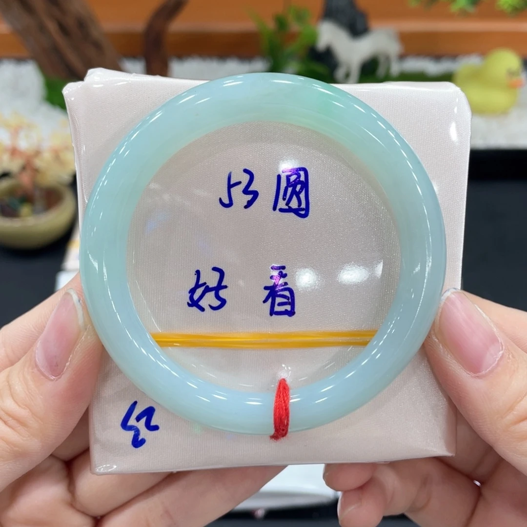 翡翠未镶嵌手镯缅甸天然翡翠