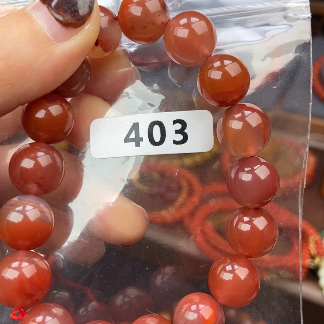南红玛瑙未镶嵌手链