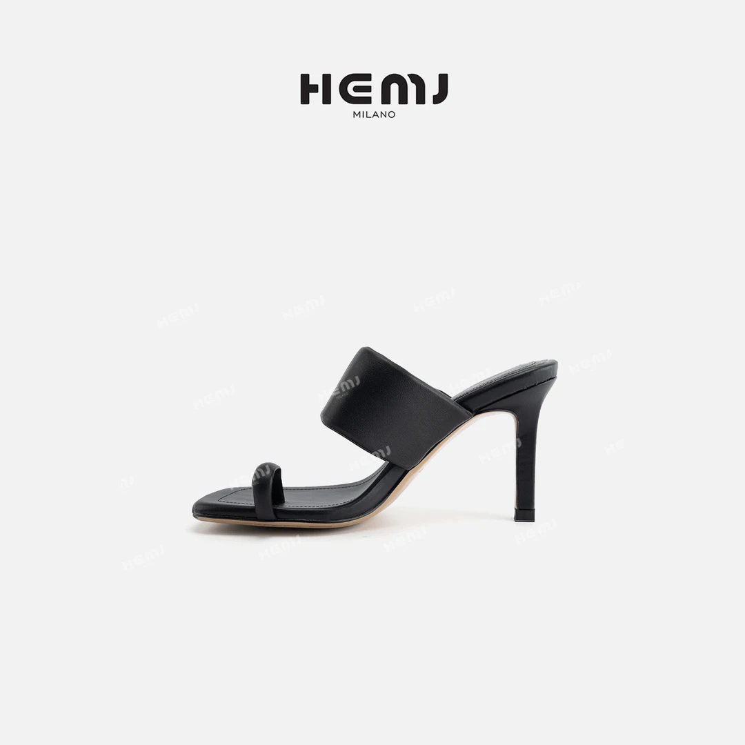 HEMJ 和梦洁”气场女王“设计感高级时尚鸳鸯高跟鞋 MD1A0407