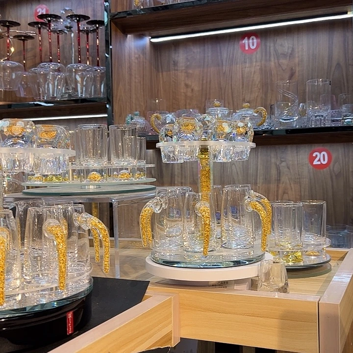 手柄款水晶玻璃白酒杯白酒杯白酒杯