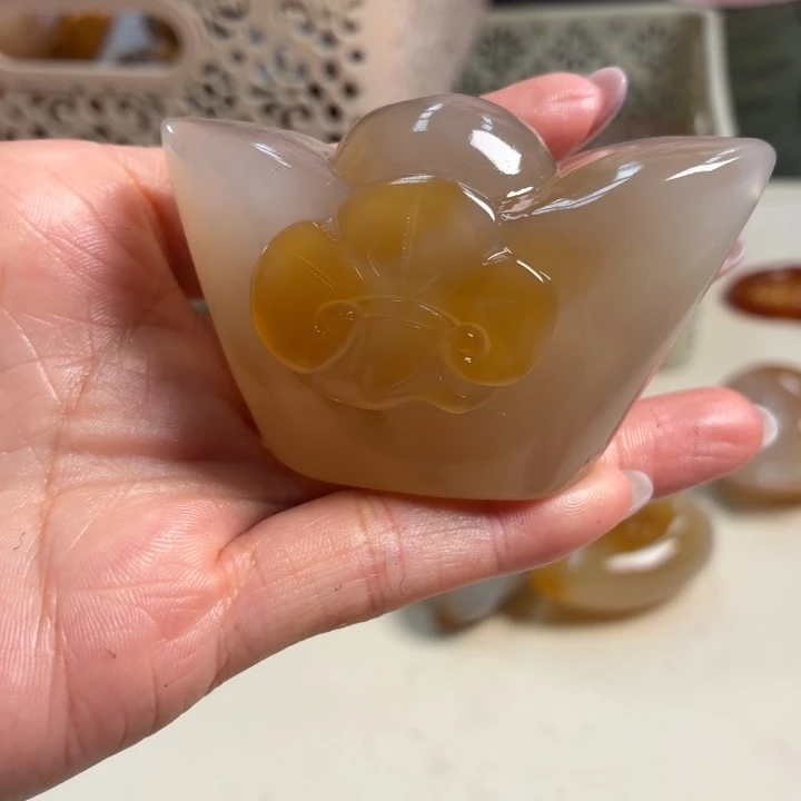 玛瑙/玉髓未镶嵌吊坠(不含链)