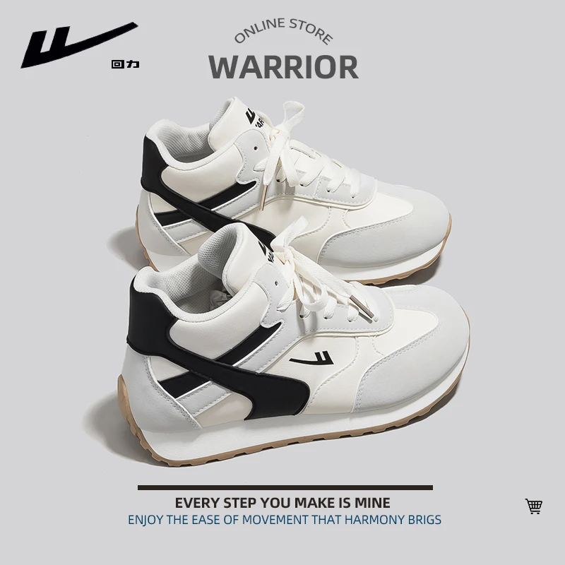 Warrior/回力女鞋高帮休闲鞋2025秋季百搭轻便德训鞋跑步运动鞋子