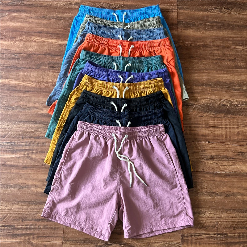 男士夏季速干超轻四分裤新款日系沙滩裤潮流时尚宽松透气薄款短裤