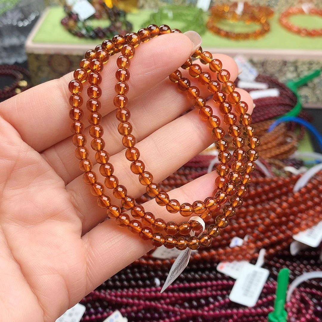 石榴石未镶嵌手链手串4.8