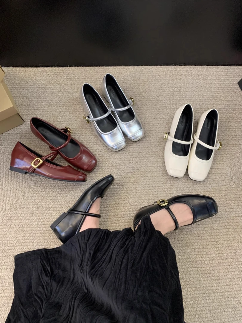 法式晚晚内增高红色单鞋2025新款夏配裙子玛丽珍法式晚晚鞋小皮鞋