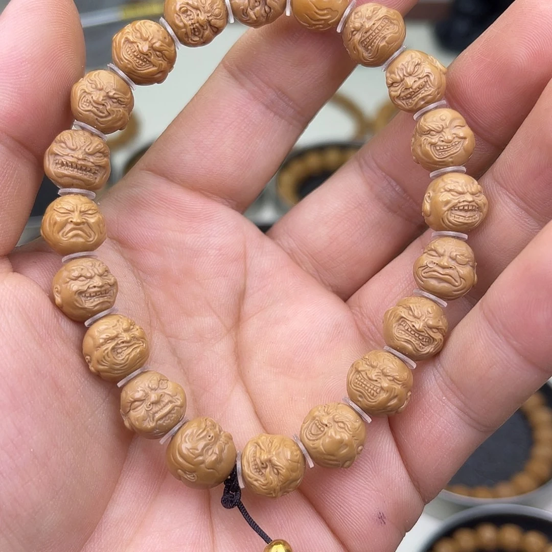 猴头核桃吊坠随猴头核桃恶僧雕刻