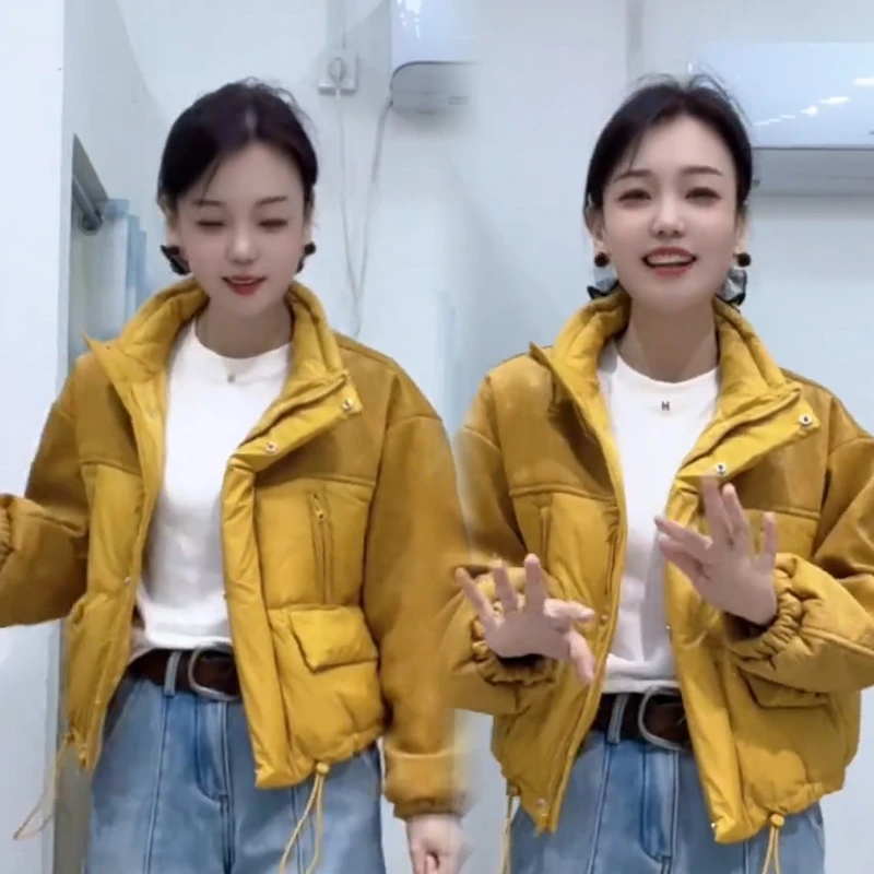 2025秋冬新款时尚显瘦气质网红高档洋气女高级百搭宽松大码棉服潮