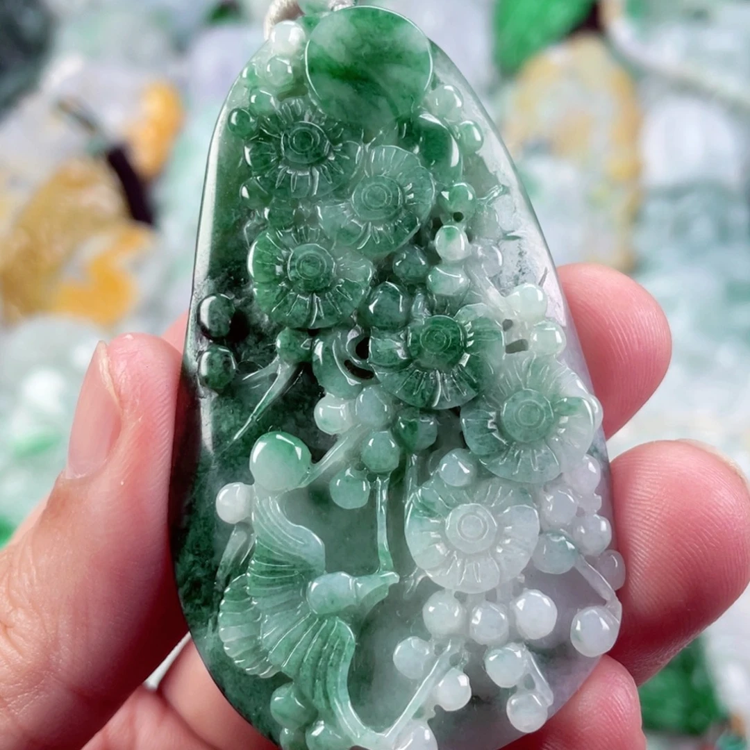 翡翠未镶嵌吊坠(不含链)