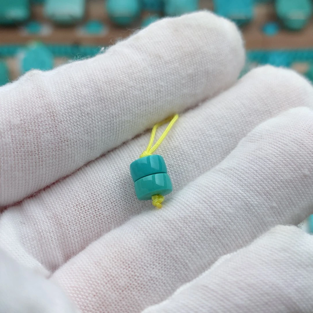 未镶嵌绿松石珠宝奇石6.5mm