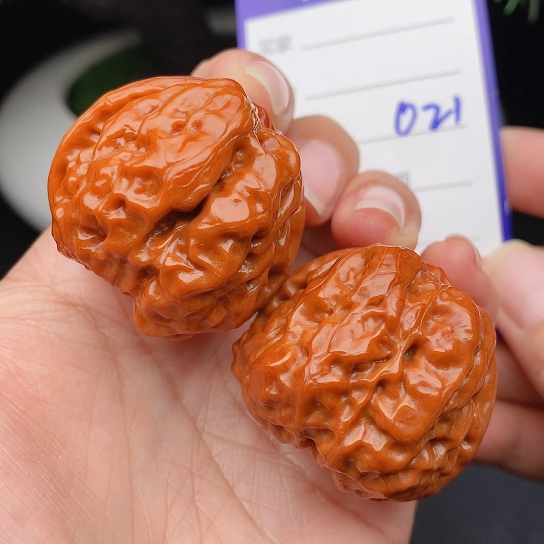 爱***r文玩核桃把件38蛤蟆头021