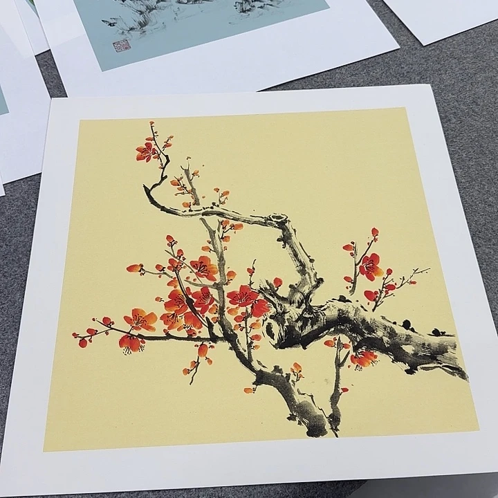 国画国画立体兰花