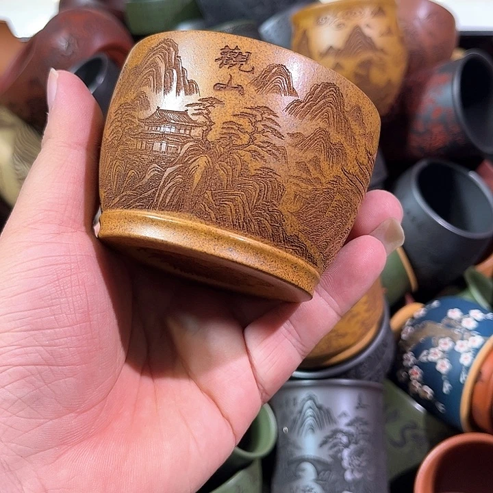茶杯紫砂全手工紫砂主人杯