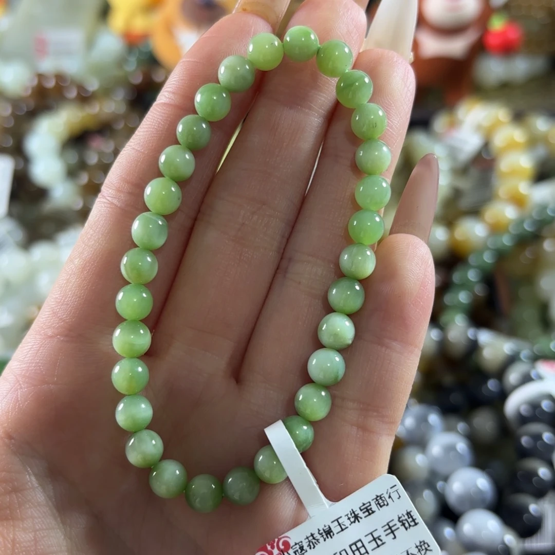 和田玉未镶嵌手链66