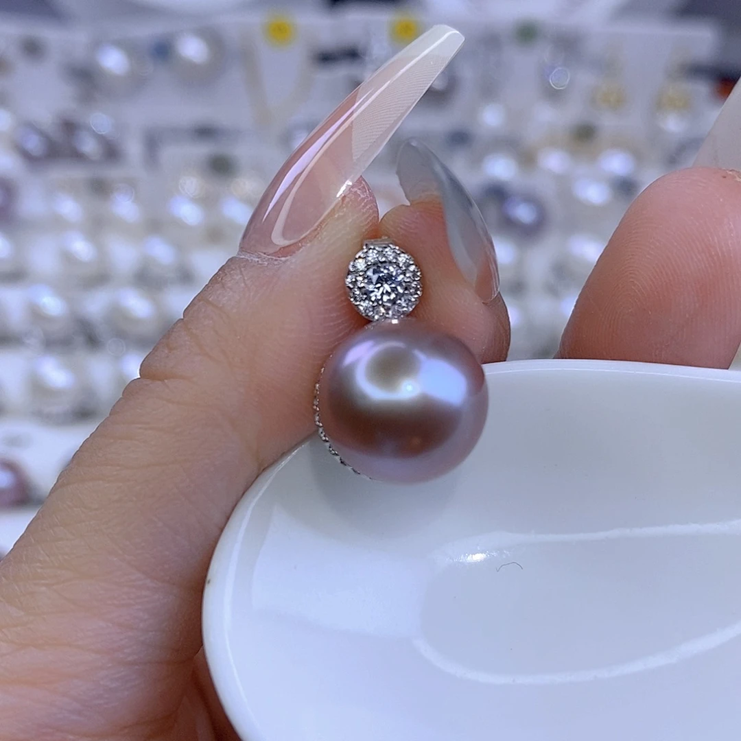 吕***虾淡水珍珠颈饰合金