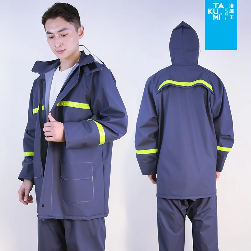 加厚防暴雨雨衣雨裤户外骑行防水雨披雨衣男士防雨男款分体式套装