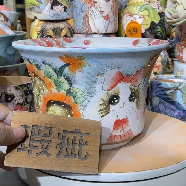 红陶景德镇艺术手绘作品