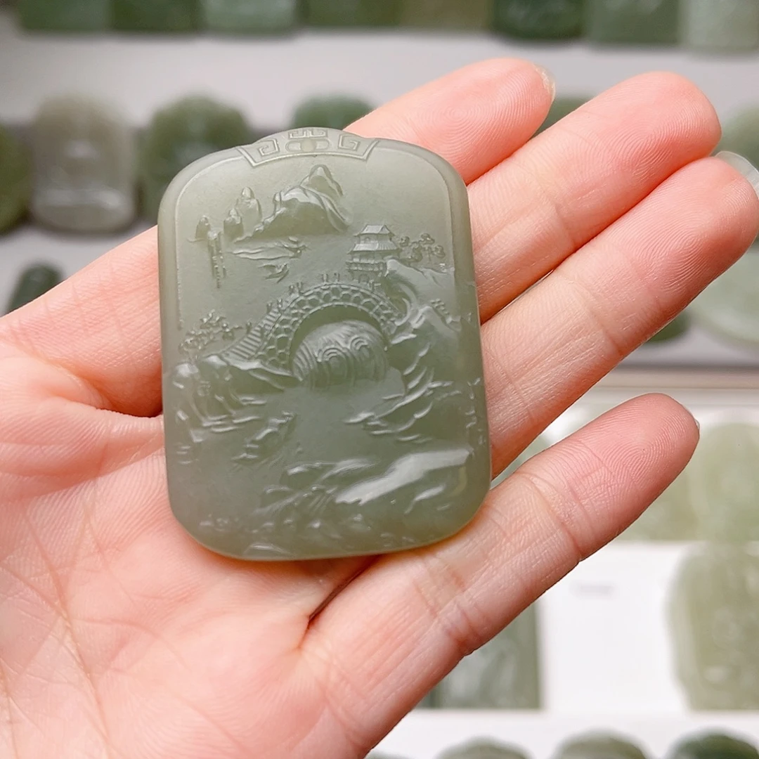 和田玉未镶嵌颈饰