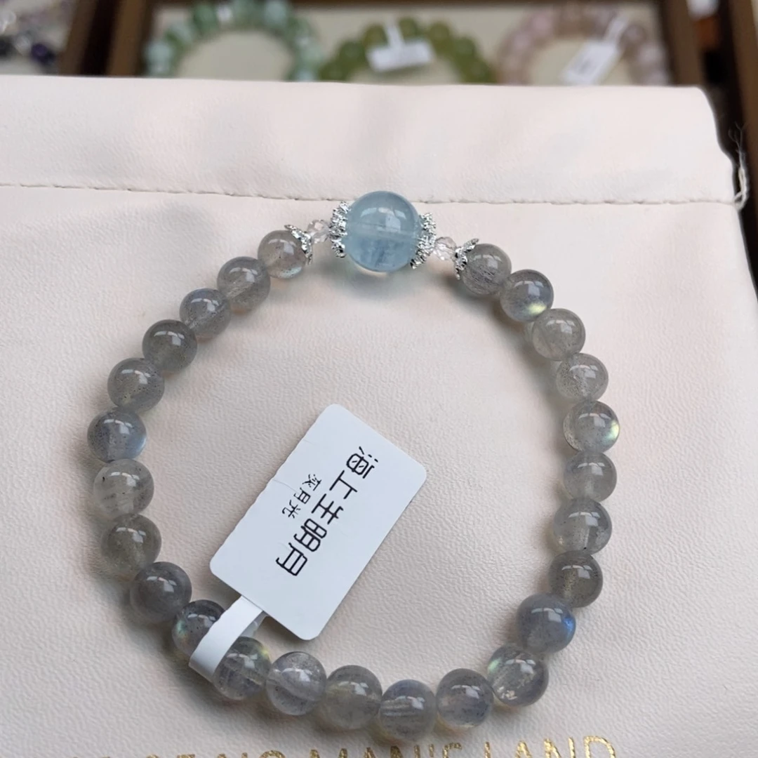 水晶手链未镶嵌直***?水晶手链